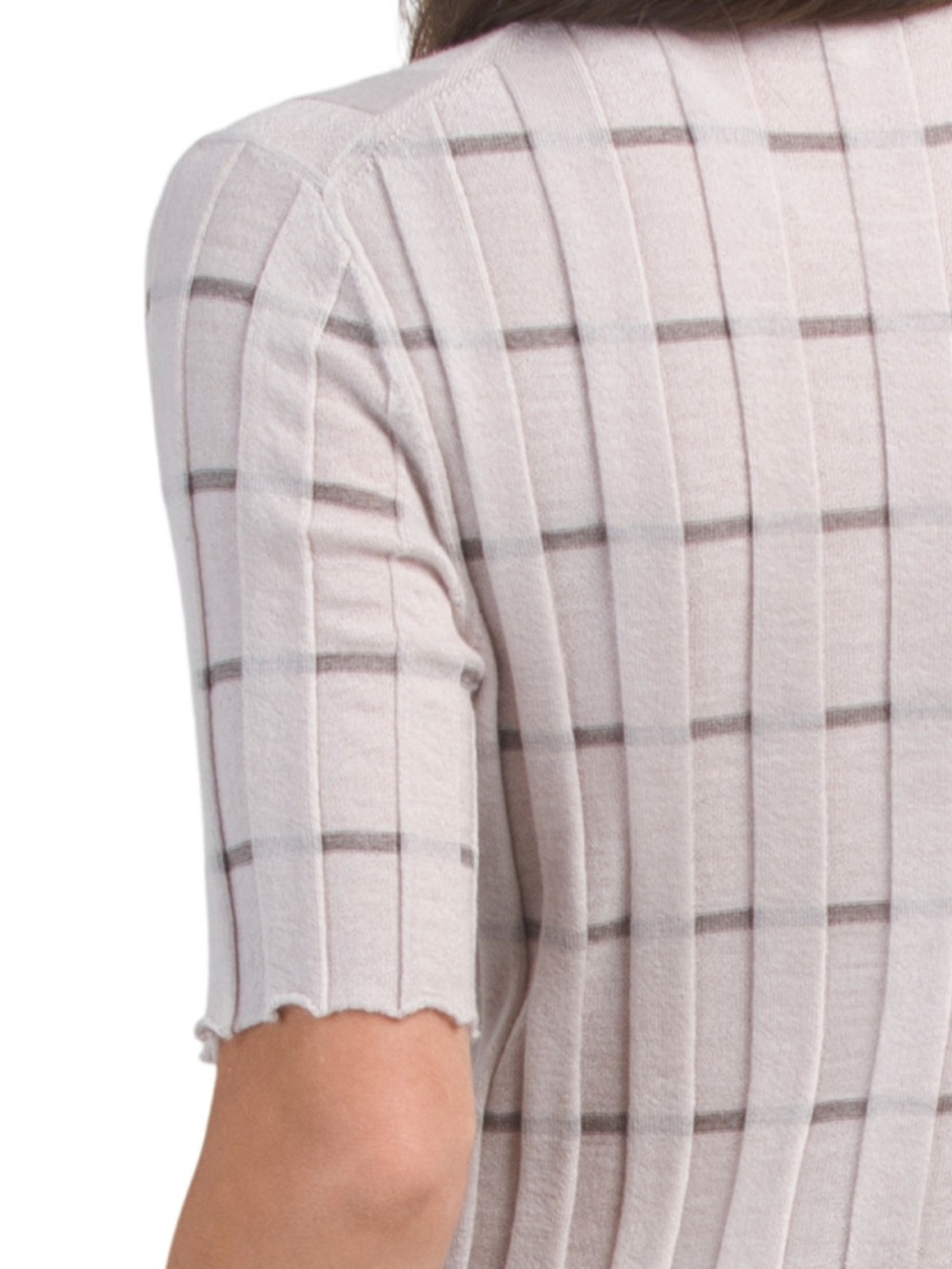NWT ⚜️ LAFAYETTE 148 NEW YORK Beige Button Cardigan Top Cashmere Silk size S - Picture 3 of 7